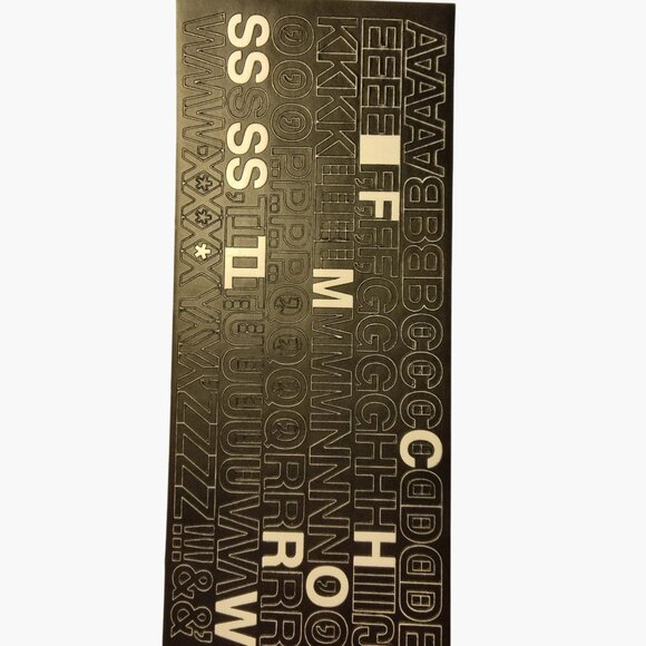 Black Adhesive Vinyl Letters Numbers Indoor Outdoor Mailbox Labels Poster Sign - Picture 10 of 11